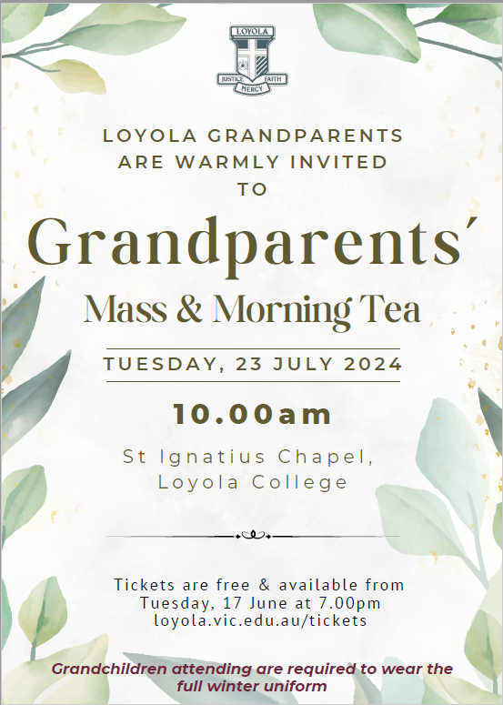 Ignatian 2024: Edition #10 Grandparents Morning Tea 2024