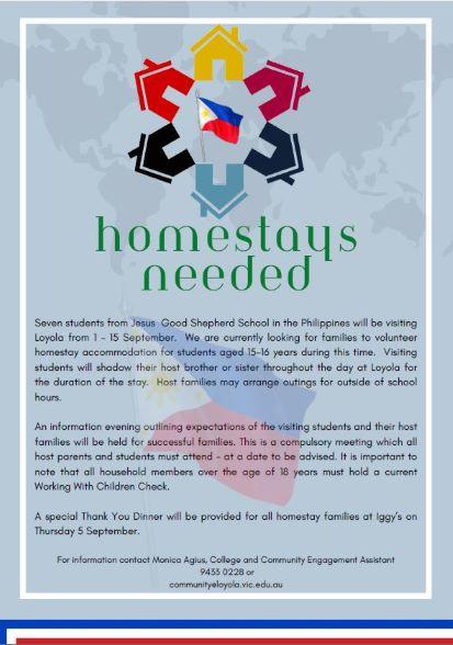 Ignatian 2024: Edition #5 Community Engagement Philippines Homestay flyer